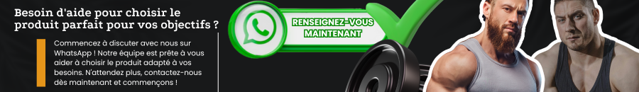 Besoin d’aide pour choisir le produit parfait pour vos objectifs ? Écrivez-nous sur WhatsApp